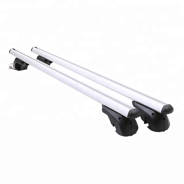 Aluminum car roof cross bars  RB-004-1 hot sell lockable removable roof rack for raised rails roof bars for open rails