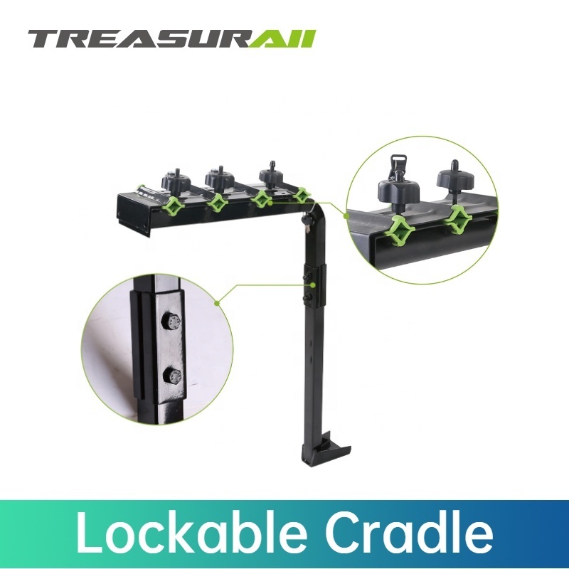 Treasurall TB402 3 bikes towing suv rear tow bar porta bicicleta steel bike car rack