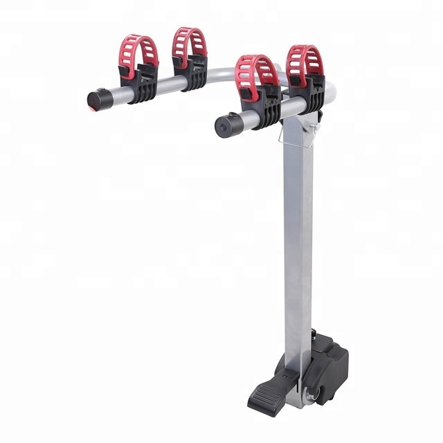 Steel tilting rear bike carrier 50mm 2 inch tow ball hanging rack safely transport bikes