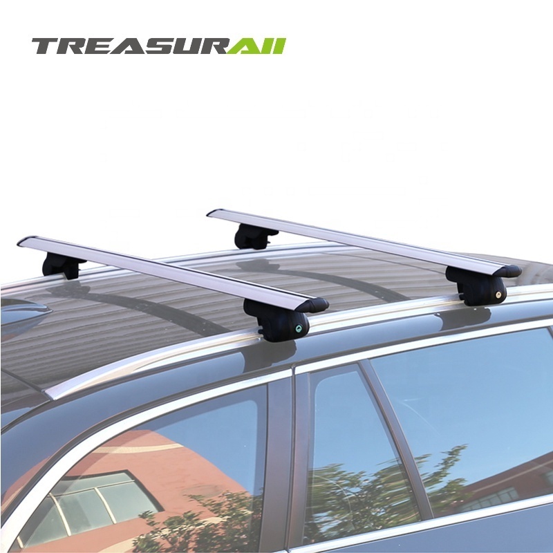 Universal supplier locking 90kg crossbars aerodynamic rooftop SUV flush side rail roof bike rack