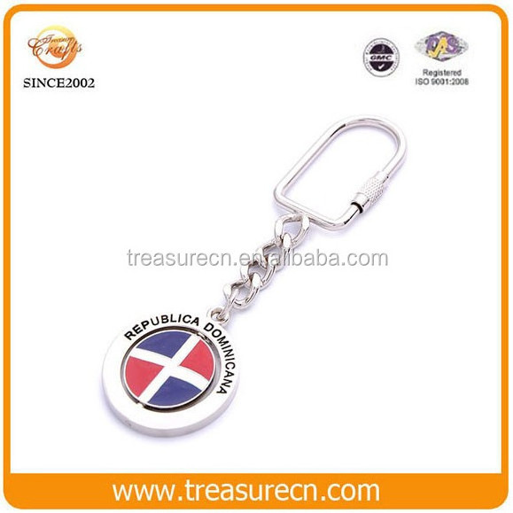 Promotional Canada Spinning Souvenir Gift Cheap Metal Keychains