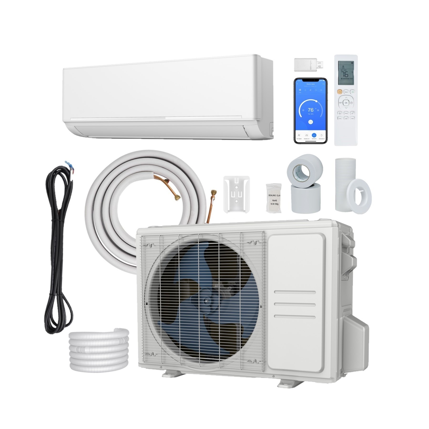 USA Market Mini Split Air Conditioning Heat Pump Aircondition Units Wall Mounted Split Aire Acondicionado