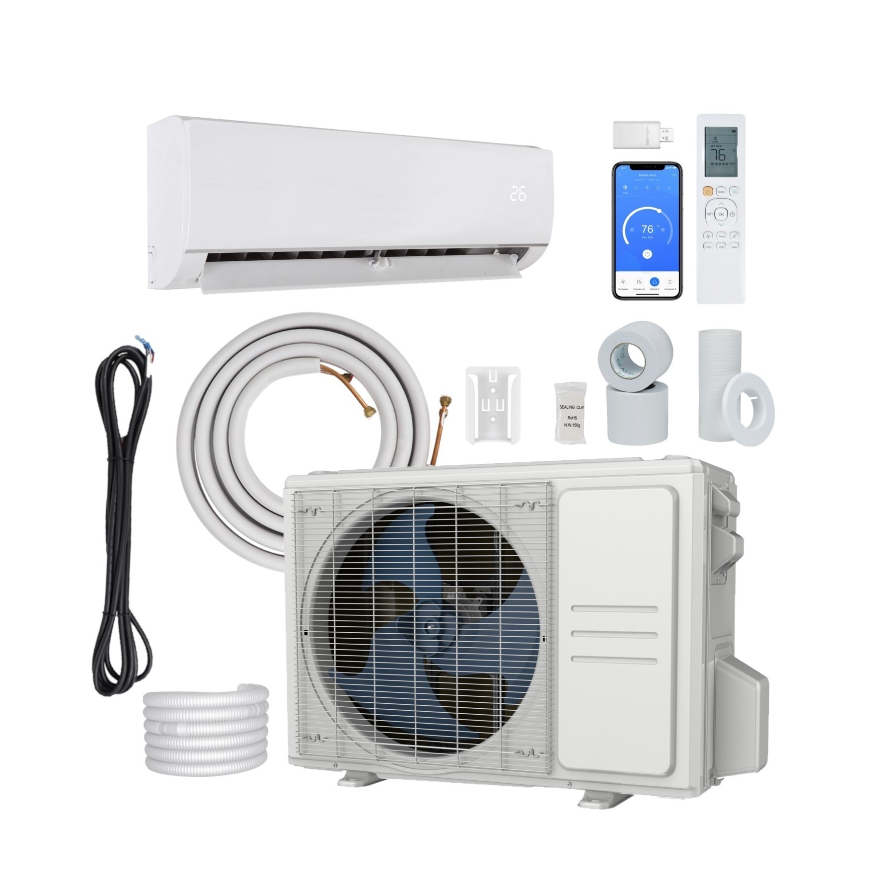 USA Market Mini Split Air Conditioning Heat Pump Aircondition Units Wall Mounted Split Aire Acondicionado