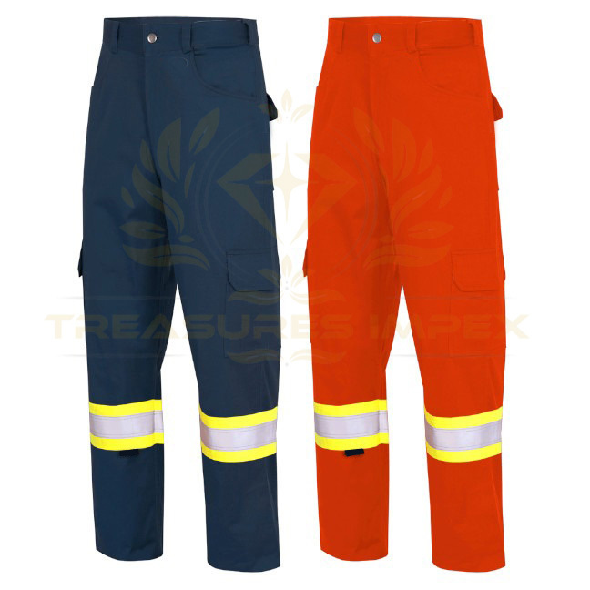 Work Trousers Pant Multi Pocket Cargo Pants For Men Relaxed Fit Twill Safety Heavy Duty Trouser Construction Hi Vis Safety Pants