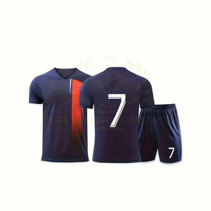 Sports Uniform Set Boys 2pcs Football Suit Stylish Football Jersey Quick-drying Outfit T-Shirt & Shorts Set