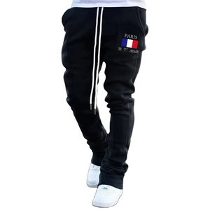 Men Flared Jogger Pants Custom Brand Logo Autumn Hot Selling Flare Sweatpants Fitness Sports Sweat Jogger Gym Track Pants