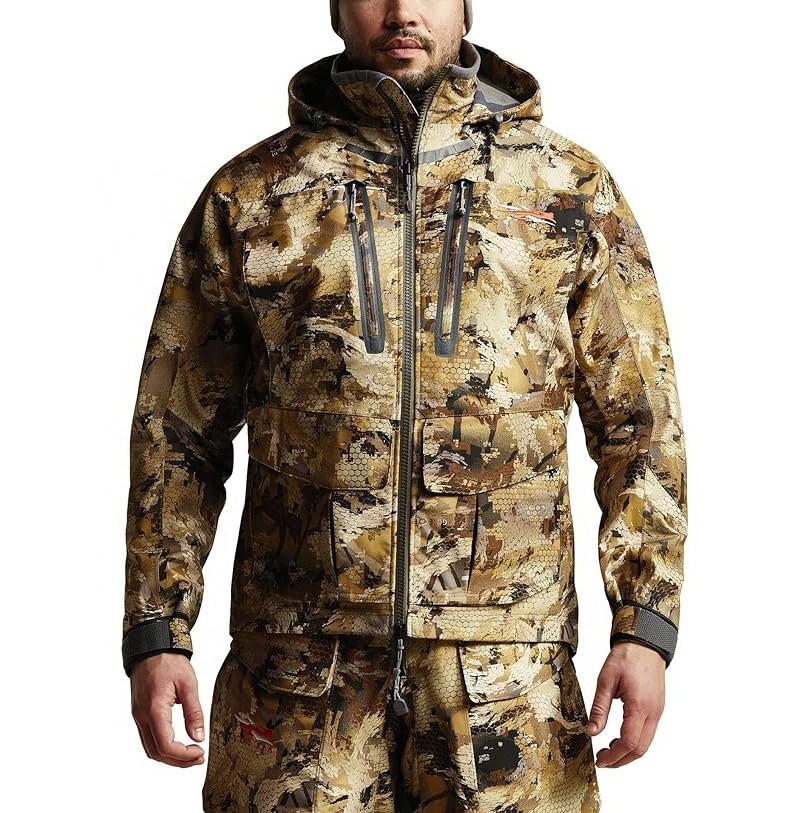 Camouflage Jacket Hunting Winter Custom Logo Heated Coats And Warm Clothing Outdoor Polyester Camouflage Print Jacket