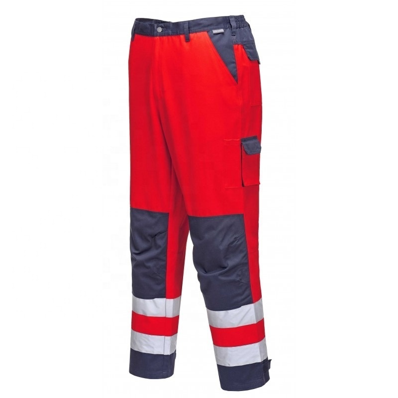 Industrial Cargo Pants Hot Sale Hi Vis Construction Cargo Men Safety Work Trousers Workwear Quick Dry Pants