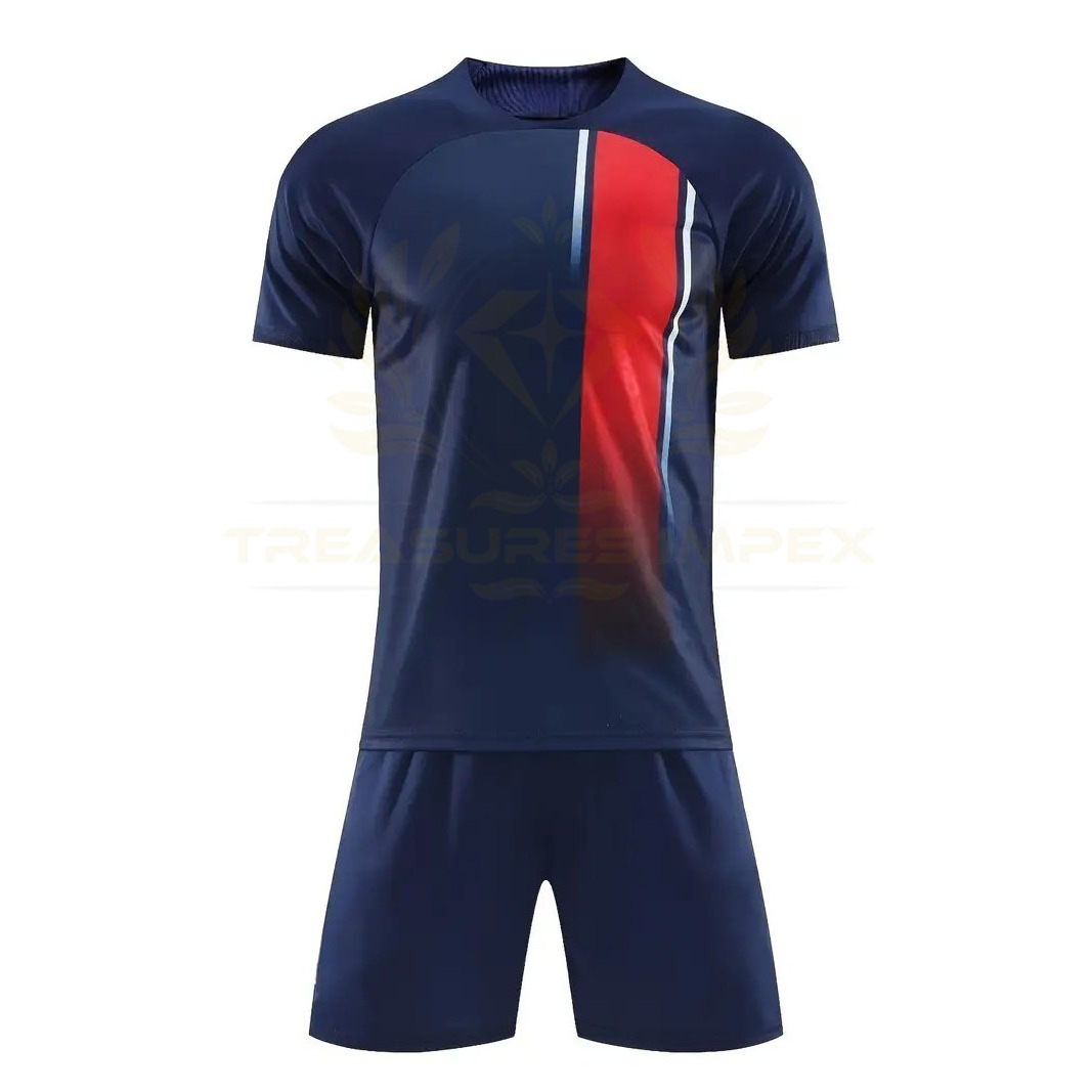 Sports Uniform Set Boys 2pcs Football Suit Stylish Football Jersey Quick-drying Outfit T-Shirt & Shorts Set