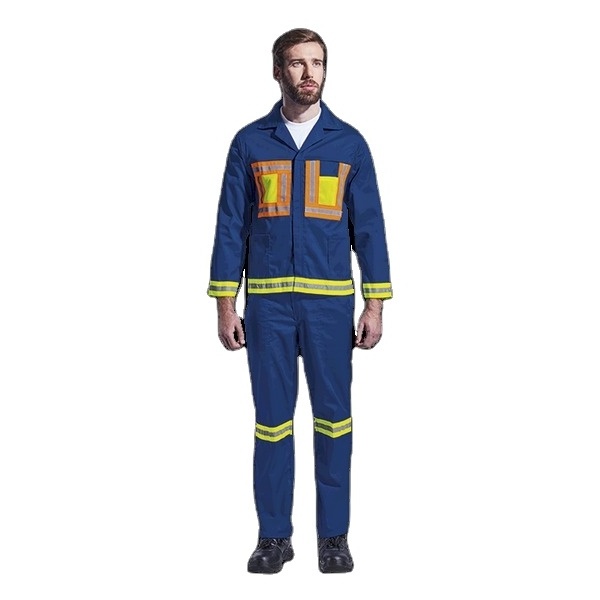 Industrial Work Suits Set For Men Hi-Vis Fire Resistant Reflective Electrician Safety Suit Work Wear Clothes Security Uniform