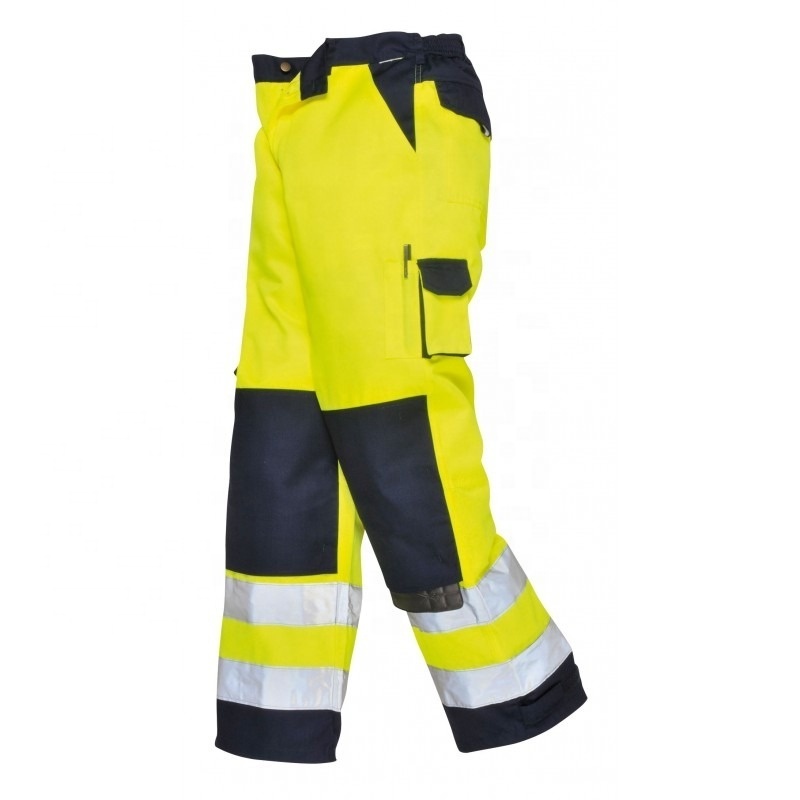 Industrial Cargo Pants Hot Sale Hi Vis Construction Cargo Men Safety Work Trousers Workwear Quick Dry Pants