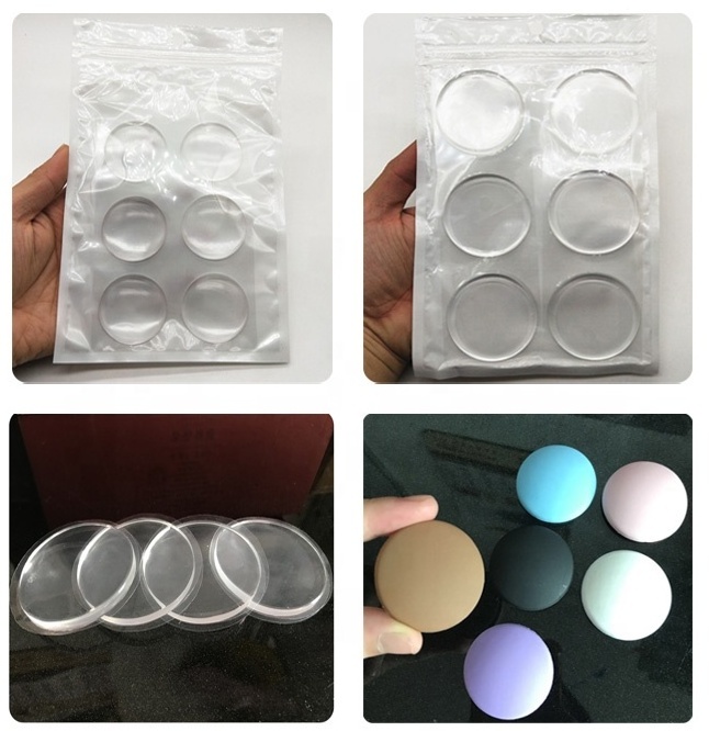 Clear Silicone Door Knobs Bumper Self-Adhesive Wall Protectors Anti Collision Rubber Door Stopper for Decorative Doorstops