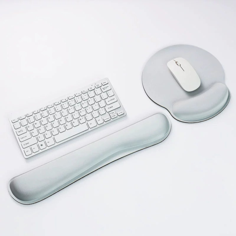 Ergonomic Keyboard Wrist Mouse Pad With Wrist Rest Support Mouse Pad Silicone Gel