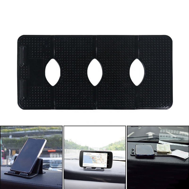 Car Dashboard Organizer Mat Self Sticky Random Multiple Folding Anti-skid Pad Phone Car Navigation Holder