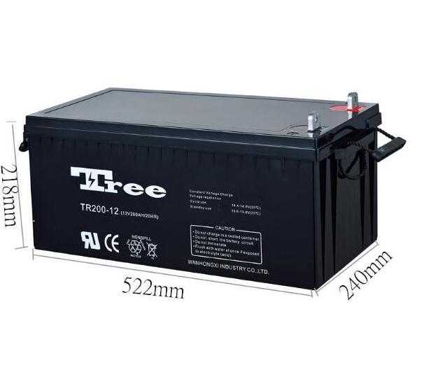 High capacity lead acid lantern battery Solar  12V 200Ah 220Ah  250Ah Gel Lead Acid Battery For 6000 Life Circle