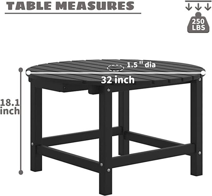 Outdoor Adirondack Patio Coffee Table, 32