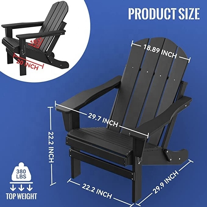 Outdoor Patio Chair Adirondack Fire Pit Plastic Chair for OutsideTreeents Adirondack Chair Weather Resistant Folding Adirondack