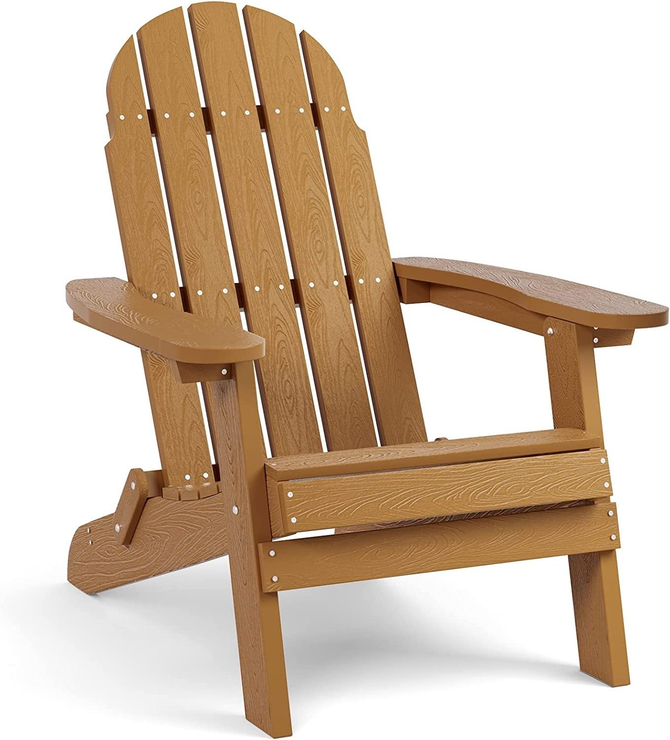 Teak Foldable Weather Resistant  Treeents Folding Adirondack Chair