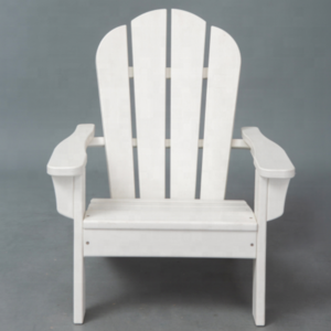 Treeents Small Adirondack Chair Outdoor Small Patio Chair for Garden Porch Deck Backyard, Yellow/White