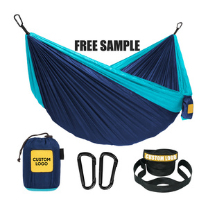 Wholesale Hamaca De Nailon Portatiles Hamacas Para Exterior Nylon Hanging Portable Camping Hammock Outdoor