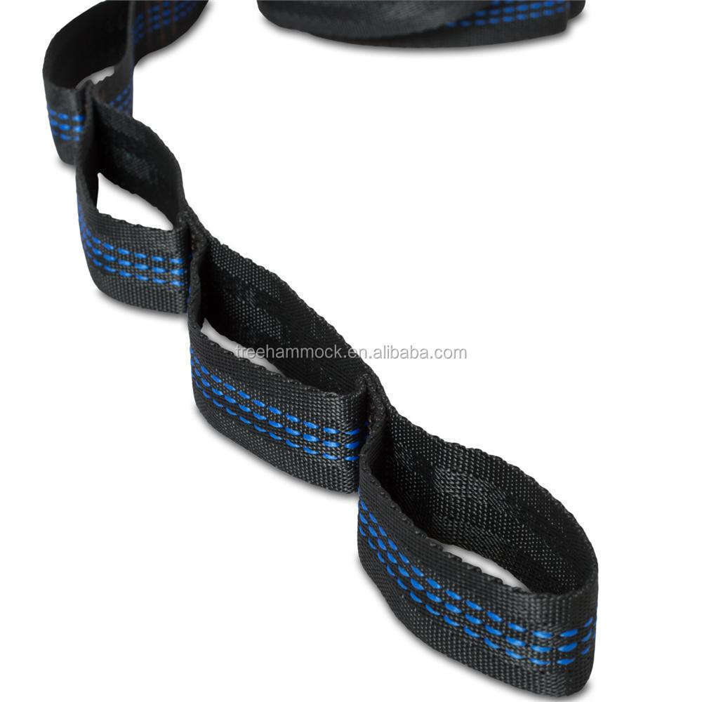 Adjustable Daisy Chains Black Nylon Hammock Webbing Straps