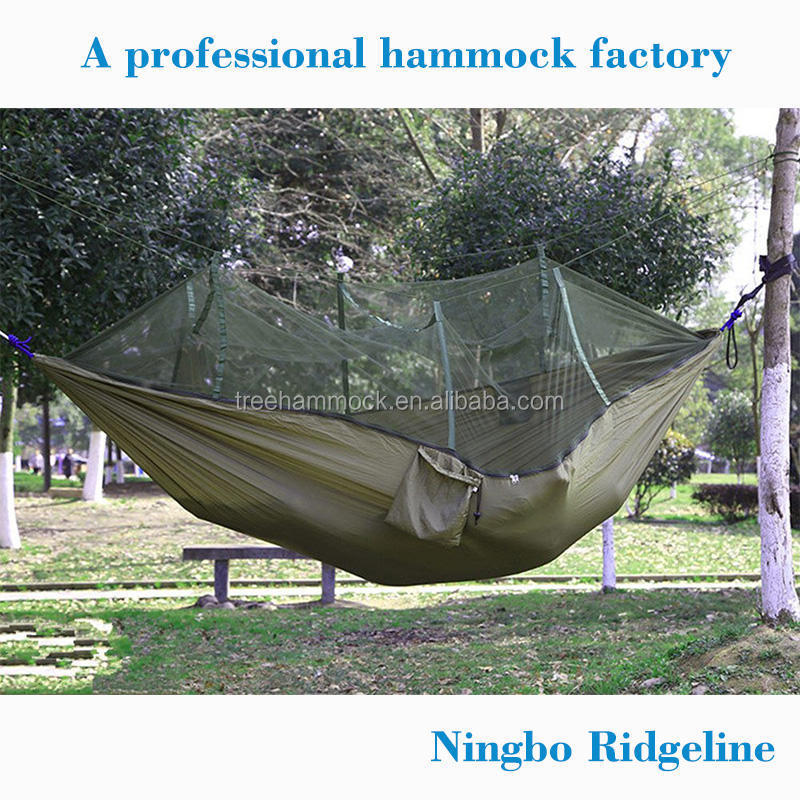 Mosquito traveling Camping Outdoor family Lightweight polyester Ripstop hammock tent with bug net