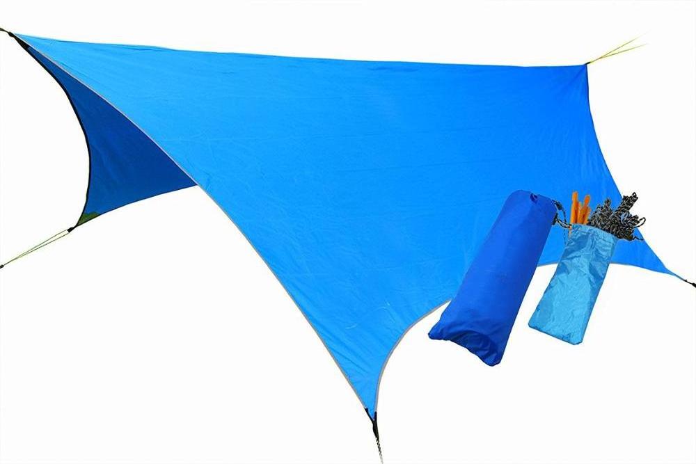 rainfly Shelter Sunshade UV-resistant Backpacking Wind Lightweight Waterproof hammock canopy Tent Camping