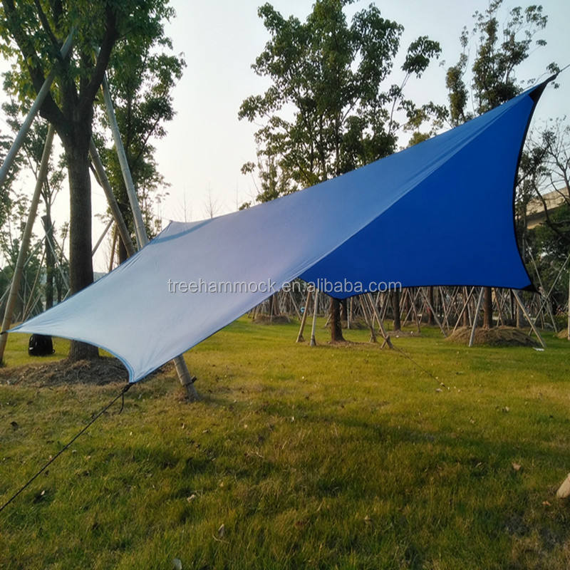 Wholesale high quality outdoor camping hammock canopy tarp forest best rain protection rain fly