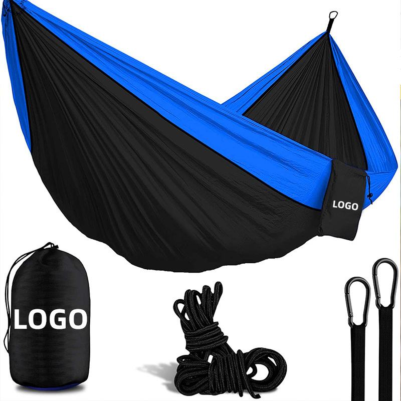 Manufacturer Wholesale OEM Canvas Nylon Garden Foldable Portable Hanging Hammocks 4 In 1 Hammock Outdoor Camping Hammock Swing