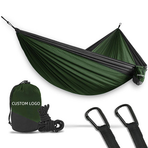 Comfortable Easy Hanging Double Camping Hammock Parachute Waterproof Folding Nylon Hammocks