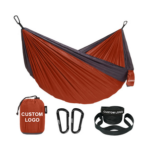 Custom 2 Person Waterproof Folding Hammock Nylon Outdoors hammock swing outdoor