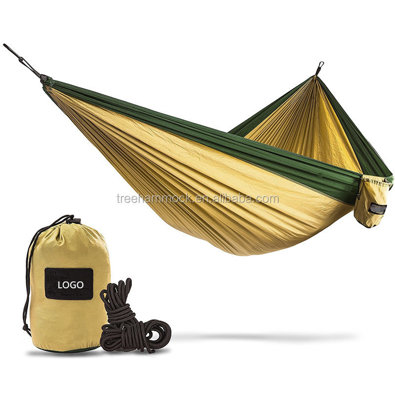 Outdoor Furniture Fashion Camping Portable Parachute Nylon Fabric Double Hammock