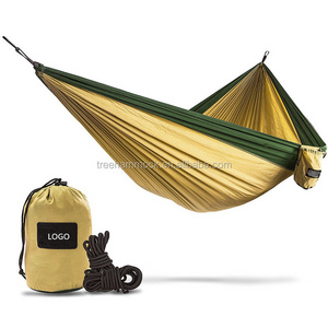 Outdoor Furniture Fashion Camping Portable Parachute Nylon Fabric Double Hammock