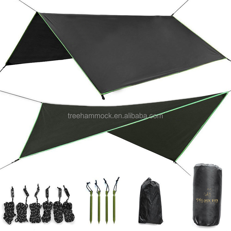 Portable Outdoor waterproof oxford cloth UV Protection sunshade sunshelter Nylon Camping Hammock Rain Fly Tarp tent