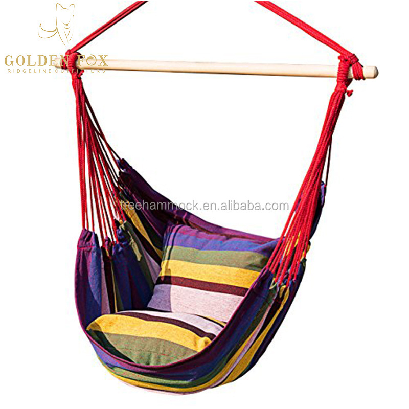 Hammock Chair Hanging Swing Rope Porch Patio Lounger Cotton Outdoor patio swing