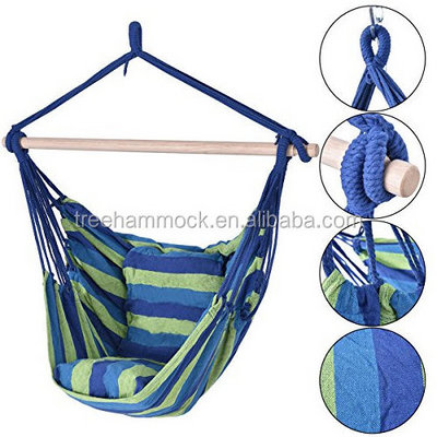 Hammock Chair Hanging Swing Rope Porch Patio Lounger Cotton Outdoor patio swing