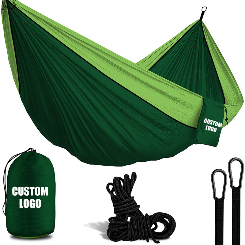 Hammock Manufacturers Parachute Nylon Portable Heavy-duty Double Hammock With Straps