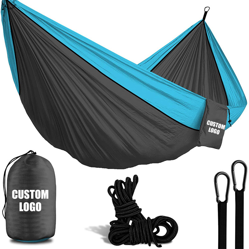 Hammock Manufacturers Parachute Nylon Portable Heavy-duty Double Hammock With Straps