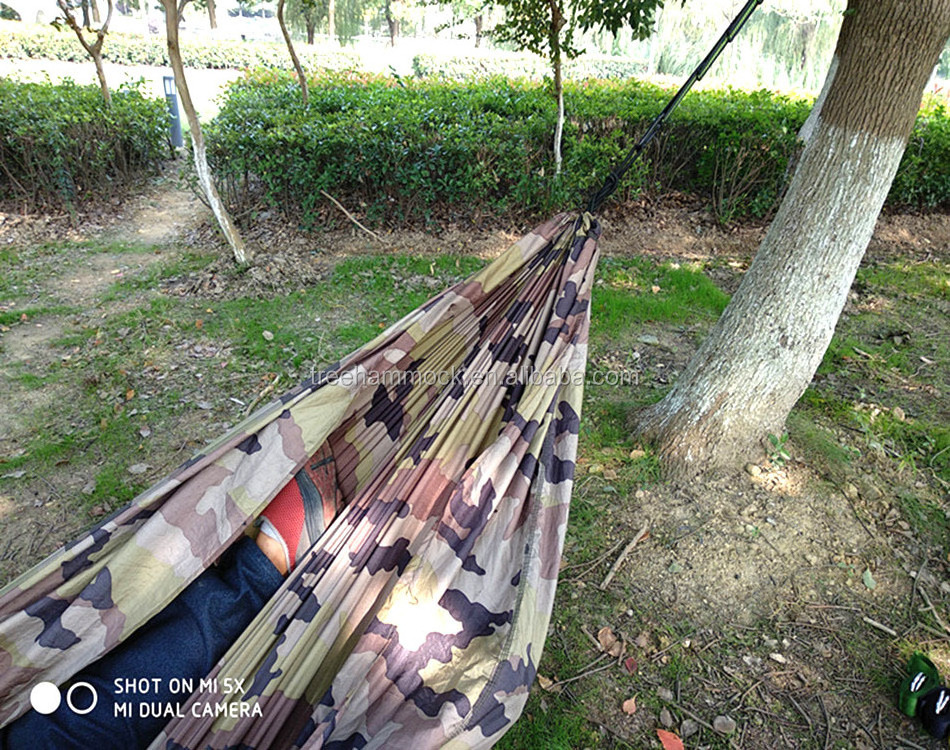 Best Quality Single Double Hammocks Outdoors Backpacking Survival Travel camo hammock