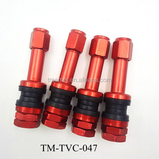 4 x TR43E Metal Tubeless Car Tyre Valve / Schrader Valve / Alloy Wheels