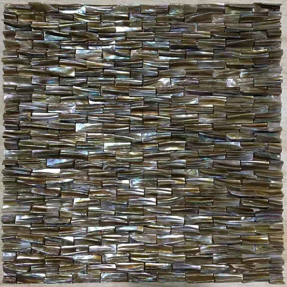 Grey Pen Shell Black Pen Shell Mosaic Panel Mother of Pearl Inlay Abalone Mosaic Marquetry