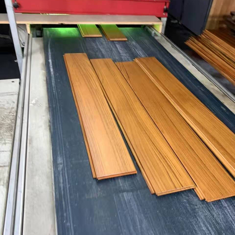 Solid Real Burma Teak Hardwood Flooring Golden Color Genuine Hardwood Solid Wood Flooring Indonesia Teak Wood Flooring