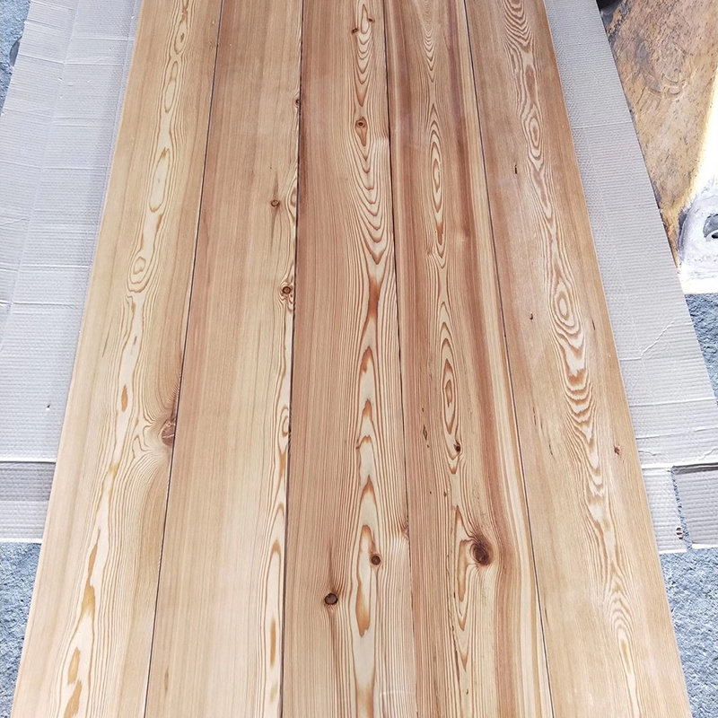 Multi Layer Three Layer Siberia Larch Pine SYP Lumber Timber Wood Softwood Larch Wide Plank Board Wood Decking Flooring