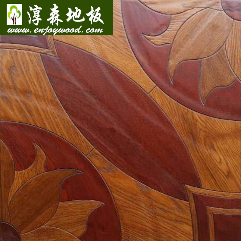 Sapele & Oak Sapeli Oak Patterned Parquet Art Parquet Lotus Design Wood Parquet Flooring