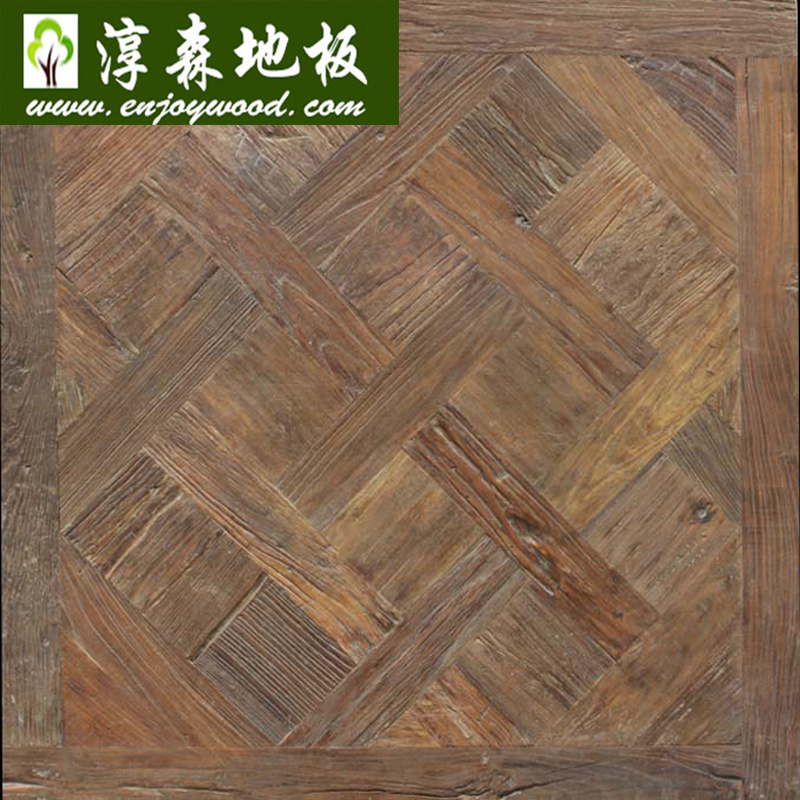 Old Wood Reclaimed Versailles Parquet Panel Wood Flooring Chantilly Patterned Parquet Wood Flooring