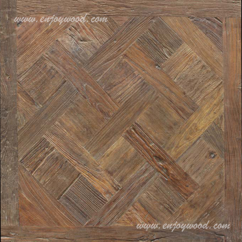 Reclaimed Versailles Parquet Panel Wood Flooring Chantilly Patterned Parquet Wood Flooring