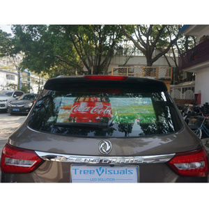 LED display of car rear window Full color transparent advertising screen Used for transparent LED screens in various types of ca