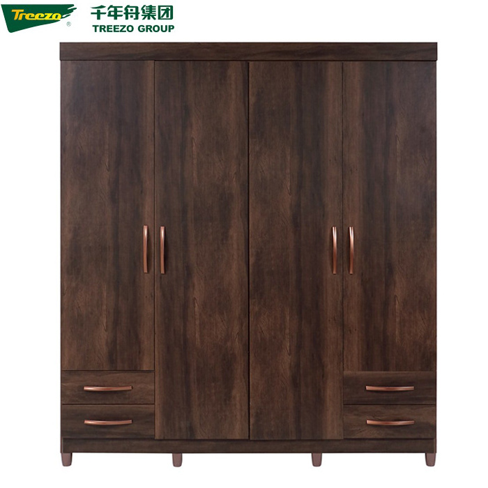 New Products Modern Design Bedroom Furniture Swing Open Style Cloth Cupboards Living Room Wooden Wardrobe Door Room Handle