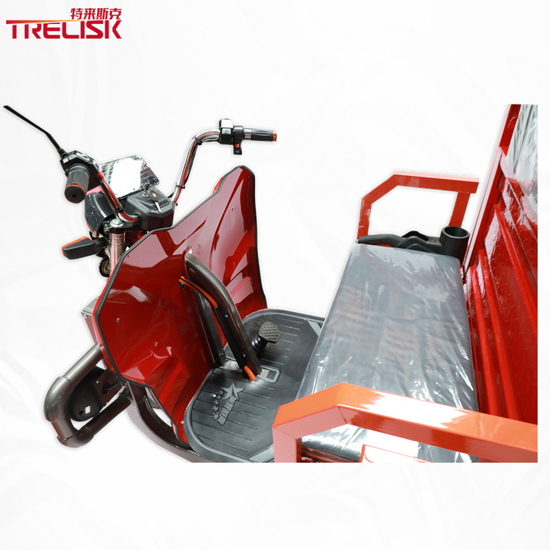 High Power Electric Tricycle with Rigid Frame - Anti-Collision and Shock Absorption for Heavy Duty Cargo 1.6 meters