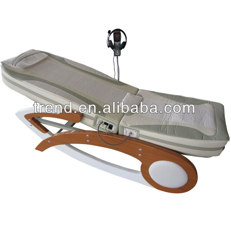 airbag press kneading leg part and back jade roller thermal therapy massage bed